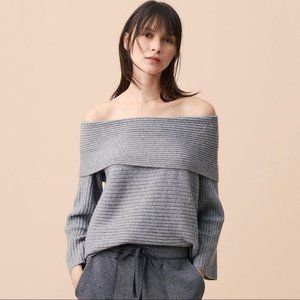 Lou & Grey Ribbed Off the Shoulder Sweater